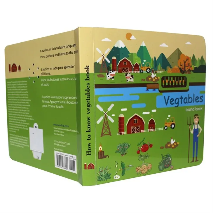 Novety Interative Farm Voice Sound Book For Kids Educational Learning