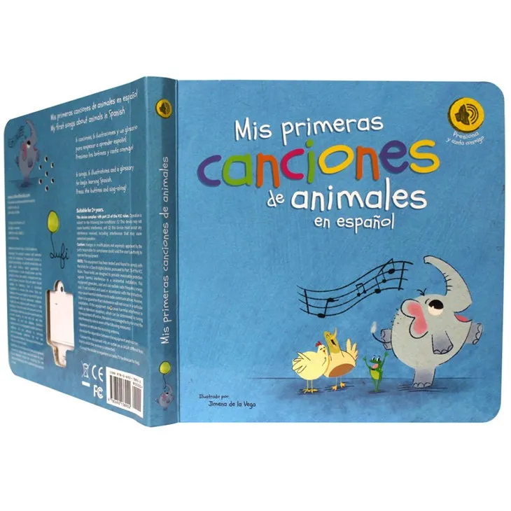 Llibre electrònic de so d'animals per a nens que llegeixen